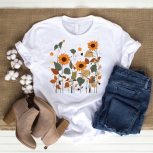 Stunning Beauty Sunflower Leaves T-Shirt