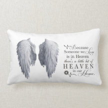 Stunning because someone we love in heaven cushion