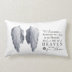 Stunning because someone we love in heaven cushion