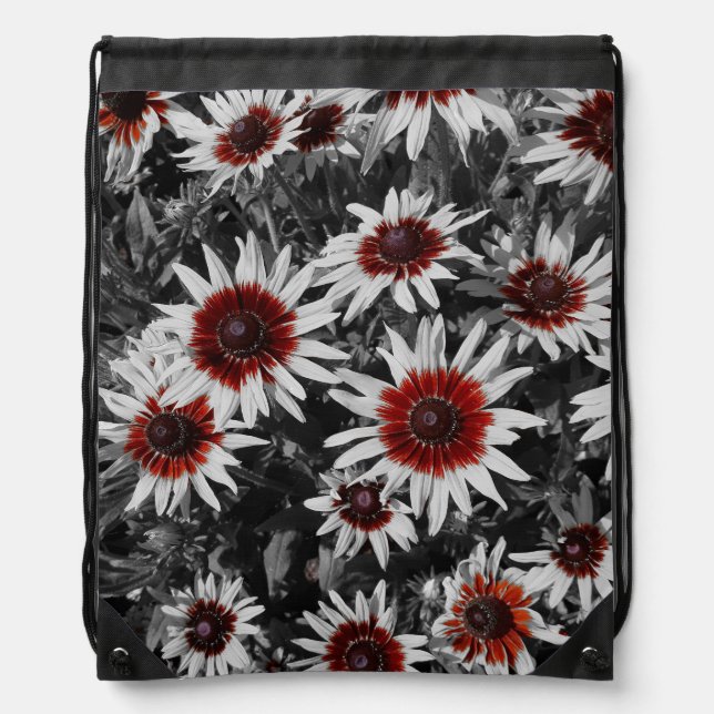 Stunning Black-Eyed Susans Drawstring Backpack (Front)
