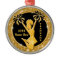Stunning Black Gold Custom Cheerleader Ornaments