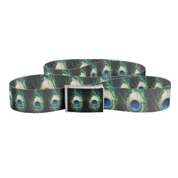Stunning Black Peacock Belt by Peacocks at Zazzle