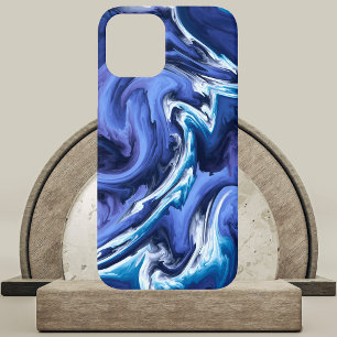 Stunning Blue Agate Design iPhone 12 Case