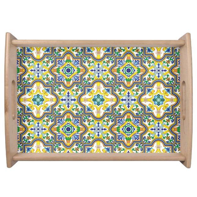 💛💙Stunning blue and yellow Azulejos  Serving Tray (Front)