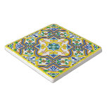 💛💙💚Stunning blue and yellow Azulejos  Trivet