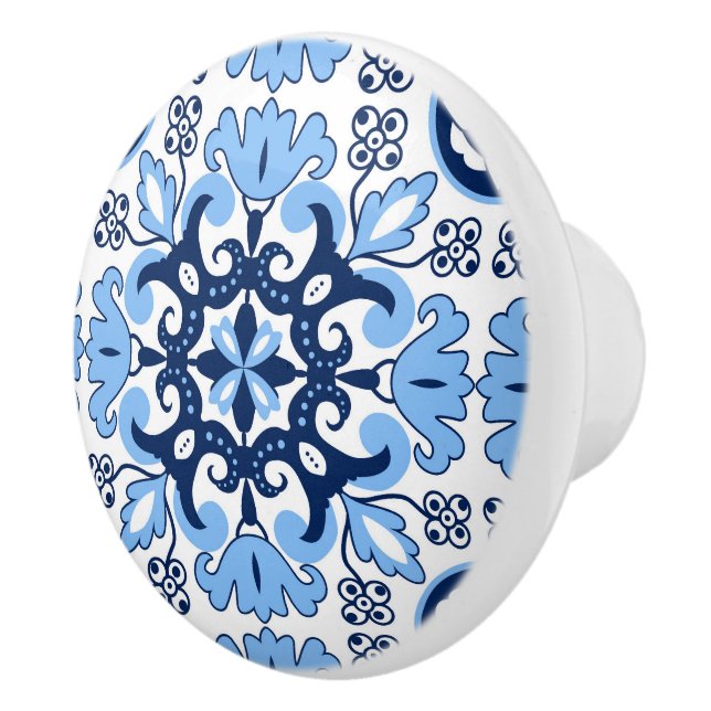 💙 Stunning blue Azulejos Ceramic Knob (Right)