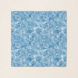 Stunning Blue Rose Chiffon Scarf<br><div class="desc">Stunning Blue Rose Chiffon Scarf</div>