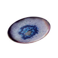 Stunning Blue & White Agate Plate