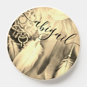 Stunning Boho Bohemian Style Dreamcatcher Feathers PopSocket