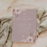 Stunning Boho Dusty Rose Blush Wedding Invitation