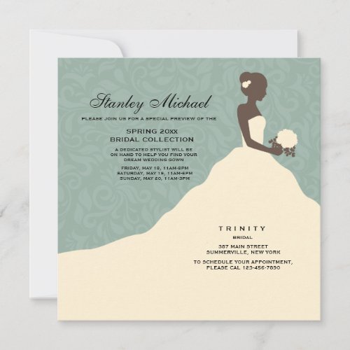 Stunning Bride Trunk Show Invitation