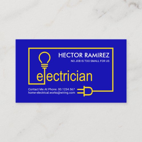 Stunning Bright Electric Circuit Wiring Business Card