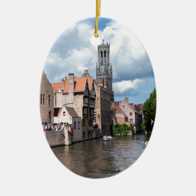 Stunning! Bruges - Belgium Ceramic Ornament (Front)