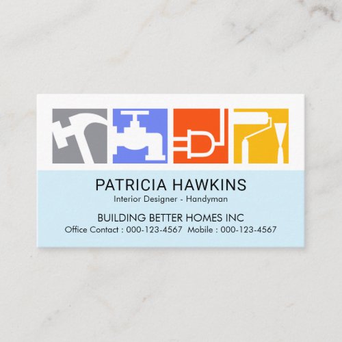 Stunning Builder Service Icon Logo Business Card
