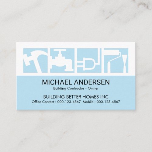 Stunning Builders Service Icon Logo Business Card