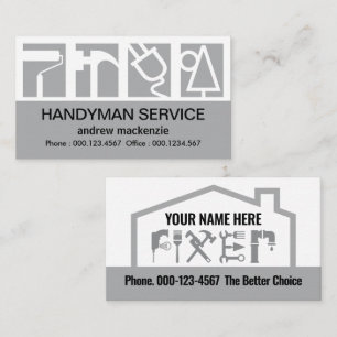 Stunning Builders Service Logo Construction Business Card