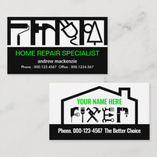 Stunning Builders Service Logo Construction Business Card