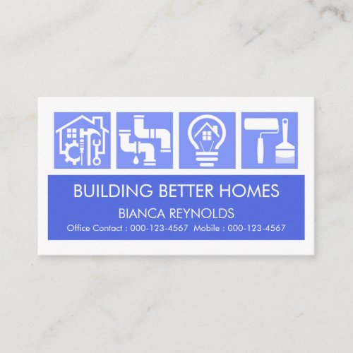 Stunning Builders Service Logos Construction Business Card