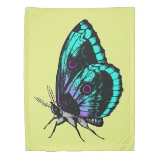 Butterfly Design Twin Duvet Cover