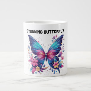 stunning butterfly giant coffee mug