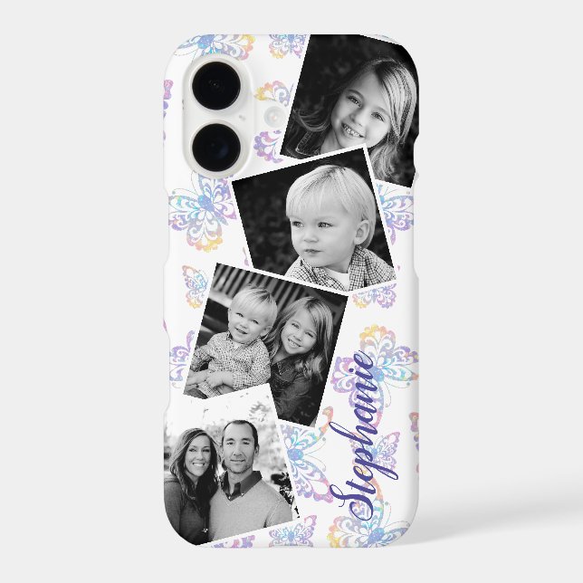 Stunning Butterfly Photo Collage Case-Mate iPhone Case (Back)