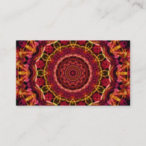 Stunning Chaos kaleidoscope Business Card