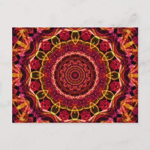 Stunning Chaos kaleidoscope Postcard