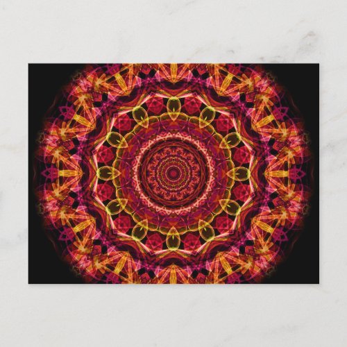 Stunning Chaos kaleidoscope Postcard