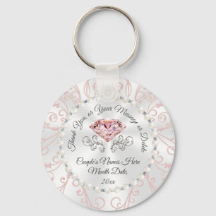 Stunning Cheap Personalized Wedding Favors, Blush Keychain