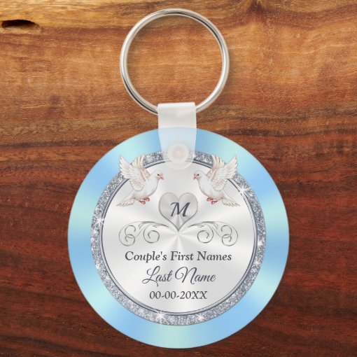 Stunning Cheap Personalized Wedding Party Favors Keychain Zazzle