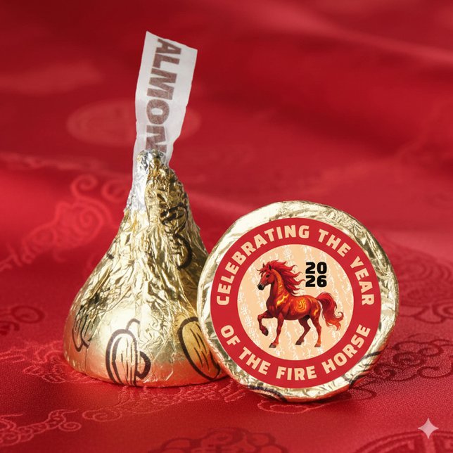 Stunning Chinese Year of the Fire Horse 2026 Hershey®'s Kisses® (Stunning Chinese Year of the Fire Horse 2026 Hershey's Kisses Cover Photo)