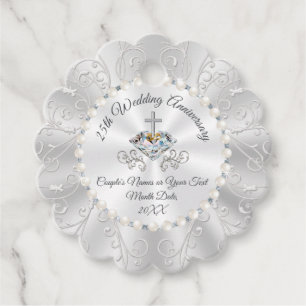 Stunning CHRISTIAN 25th Anniversary Favors Ideas Favor Tags