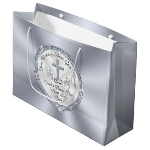 Stunning CHRISTIAN, Personalized Wedding Gift Bags