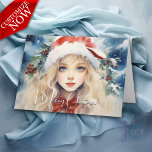 Stunning Christmas Ice Princess Holiday Card