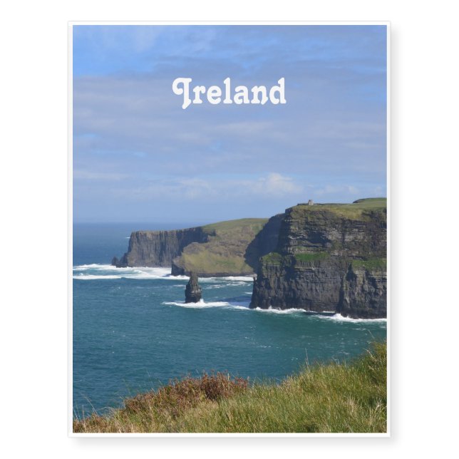 Stunning Cliffs of Moher Temporary Tattoos (Front)