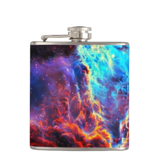 Stunning Color Composite Star Nebula Flask