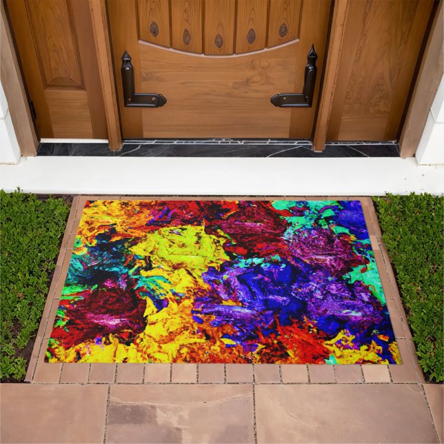 Stunning Colorful Abstract Pattern Doormat (Outdoor)