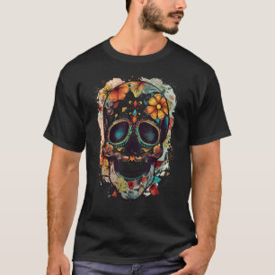 Stunning Colorful Sugar Skull T-Shirt