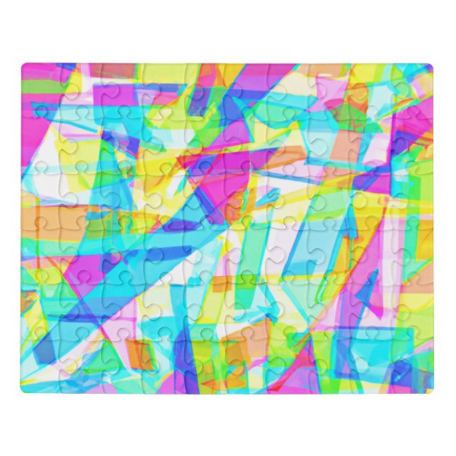 Stunning Colors of Geometric Pattern Jigsaw Puzzle (Puzzle Horizontal)