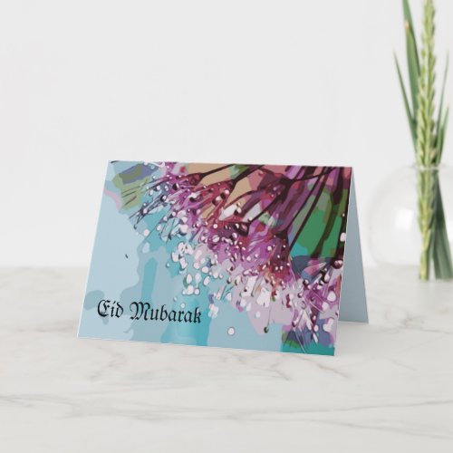 Stunning creations of colors holiday card
