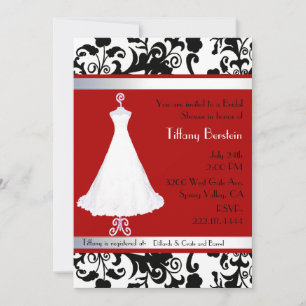 Stunning Damask Bridal Shower Invitation