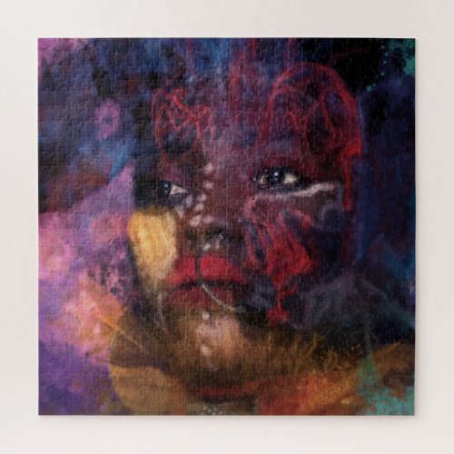 Stunning Daughter _ Abstract Portrait Jigsaw Puzzle