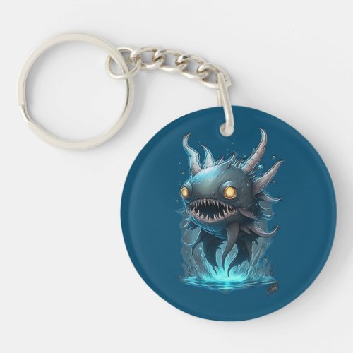 stunning deep_sea fish design keychain