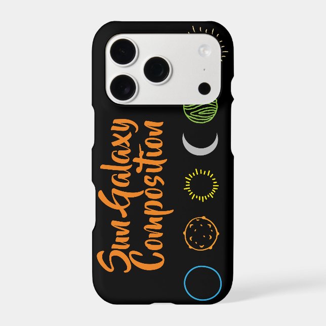 Stunning Design of Sun Galaxy Combination Iphone Case (Back)