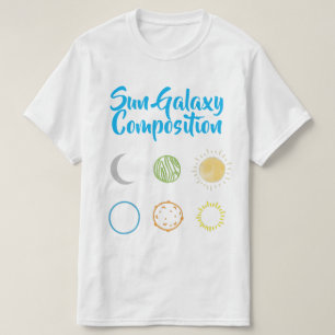 Stunning Design of Sun Galaxy Combination  T-Shirt