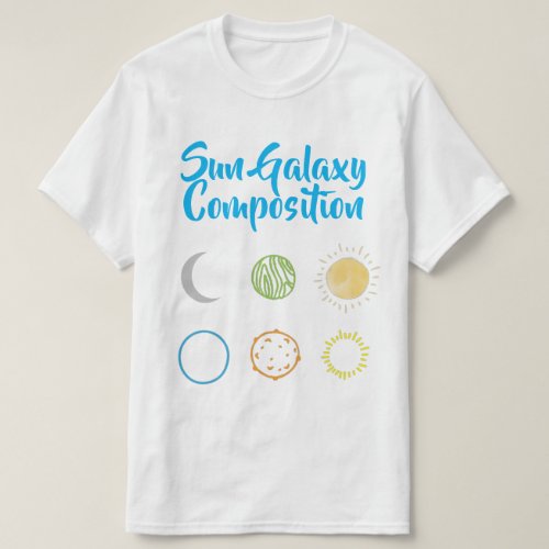 Stunning Design of Sun Galaxy Combination  T_Shirt