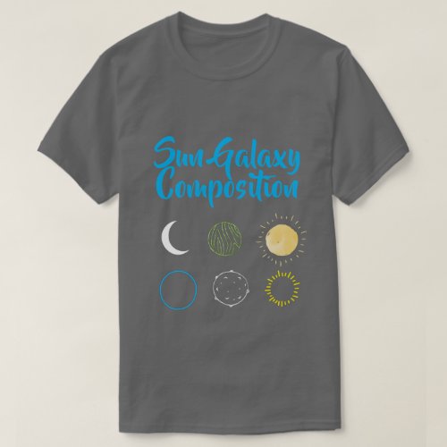 Stunning Design of Sun Galaxy Combination T_Shirt