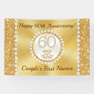 60th Anniversary Decorations, 60th Diamond Wedding Glitter Banners, 60th  Anniversary Bunting Flag an…See more 60th Anniversary Decorations, 60th