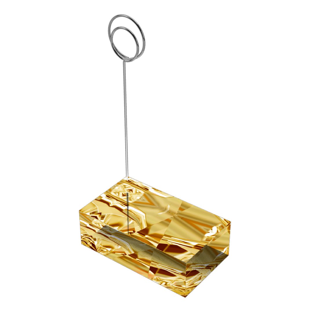 Stunning Diamond Gold Table Card Holders Zazzle