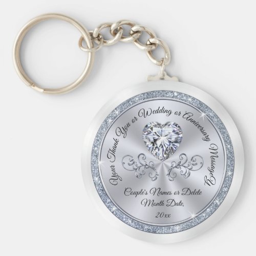 Stunning Diamond Heart, Wedding Party Favors